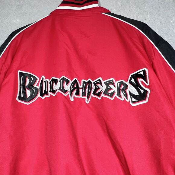 Tampa Bay Buccaneers NFL Jacket Mens Large Red Gray Full-Zip Reversible Jacket - Picture 9 of 16